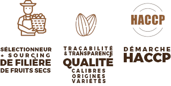 Fruits secs Jean-Louis Bassinet : sourcing de filière de fruits secs, traçabilité, démarche HACCP